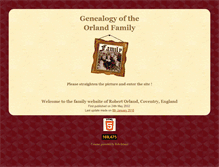 Tablet Screenshot of orlandfamily.historiccoventry.co.uk